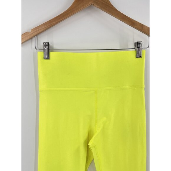 CARBON 38 Women's Neon Yellow Active Leggings Small - Picture 3 of 4